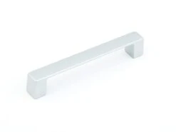 Schaub And Company Classico 5-1/16" Center To Center Modern Handle Cabinet Pull - Made In Italy Matte Chrome