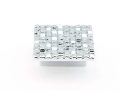 Schaub And Company Mosaic 1-7/8" Luxury Designer Square Cabinet Knobs - Pack Of 25 - Made In Italy Satin Nickel 10 Schaub And Company Mosaic 1-7/8" Luxury Designer Square Cabinet Knobs - Pack Of 25 - Made In Italy Satin Nickel -Cabinet Hardware Store 234 26