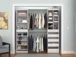 ClosetMaid Modular Closet System Adjustable 4 Shoe Shelf Unit With Rails White 17 ClosetMaid Modular Closet System Adjustable 4 Shoe Shelf Unit With Rails White -Cabinet Hardware Store 456600 lifestyle