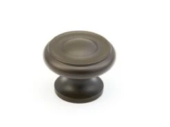 Schaub And Company Traditional Designs 1-1/4 " Round Mushroom Solid Brass Cabinet Knob - Pack Of 25 Satin Nickel -Cabinet Hardware Store 703 10B