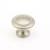 Schaub And Company Traditional Designs 1-1/4 " Round Mushroom Solid Brass Cabinet Knob - Pack Of 25 Satin Nickel 2 Schaub And Company Traditional Designs 1-1/4 " Round Mushroom Solid Brass Cabinet Knob - Pack Of 25 Satin Nickel -Cabinet Hardware Store 703 15
