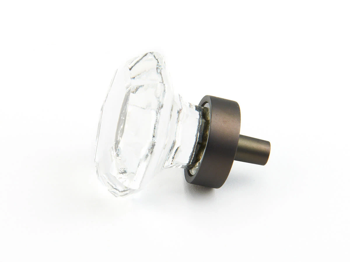 Schaub And Company Fire 1-1/8" Crystal Traditional Antique Mini Small Cabinet Knob With Solid Brass Base Bronze With Clear Crystal 3 Schaub And Company Fire 1-1/8" Crystal Traditional Antique Mini Small Cabinet Knob With Solid Brass Base Bronze With Clear Crystal