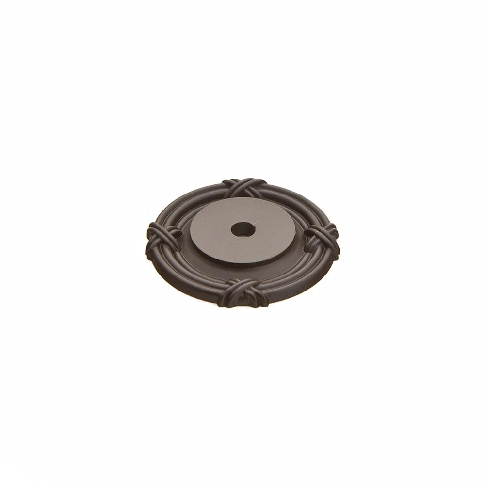 Schaub And Company Versailles 1-1/2" Round French Baroque Solid Brass Cabinet Knob Backplate / Escutcheon Satin Nickel 11 Schaub And Company Versailles 1-1/2" Round French Baroque Solid Brass Cabinet Knob Backplate / Escutcheon Satin Nickel - Image 9