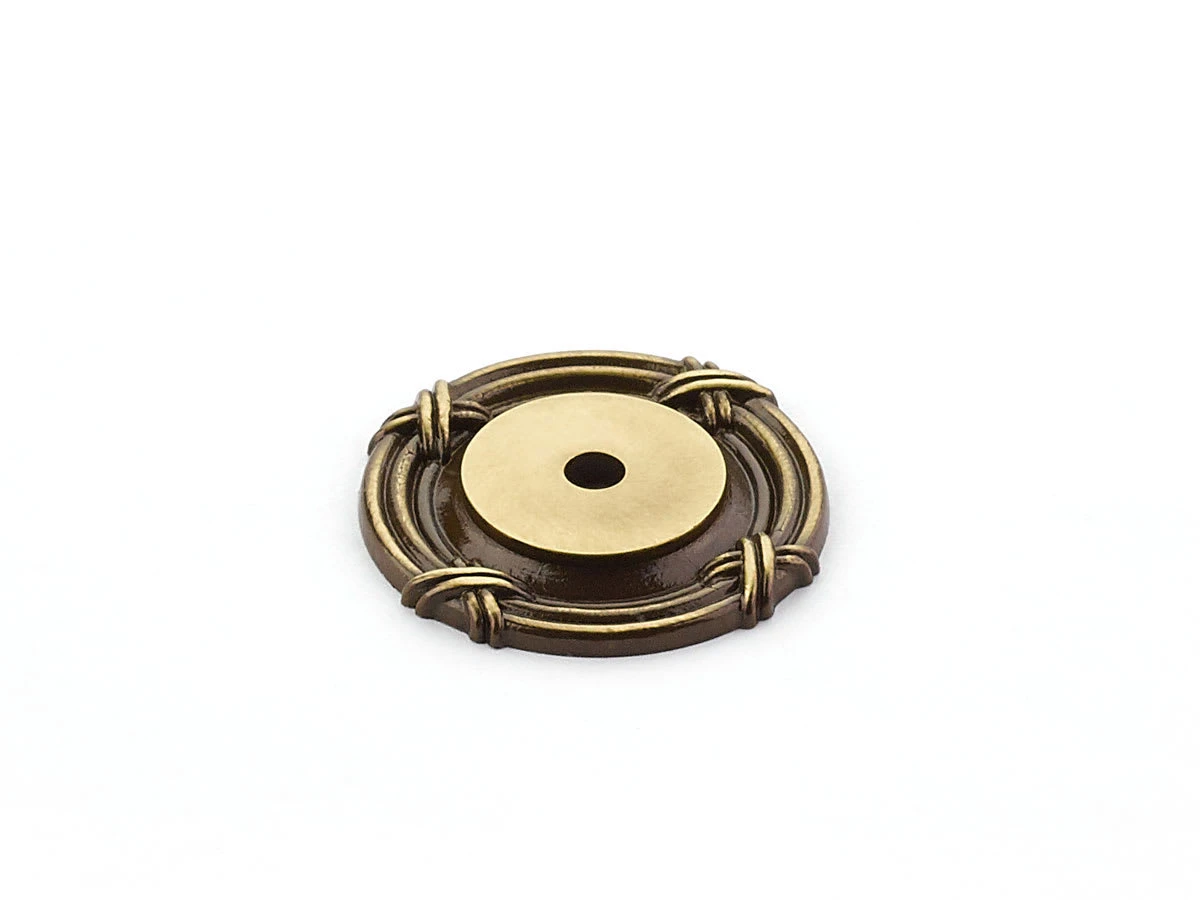 Schaub And Company Versailles 1-1/2" Round French Baroque Solid Brass Cabinet Knob Backplate / Escutcheon Satin Nickel 10 Schaub And Company Versailles 1-1/2" Round French Baroque Solid Brass Cabinet Knob Backplate / Escutcheon Satin Nickel - Image 8