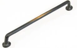Schaub And Company Mountain 12" Center To Center Rustic Solid Bronze Appliance Handle Pull - Made In Italy Verde -Cabinet Hardware Store 779 az s