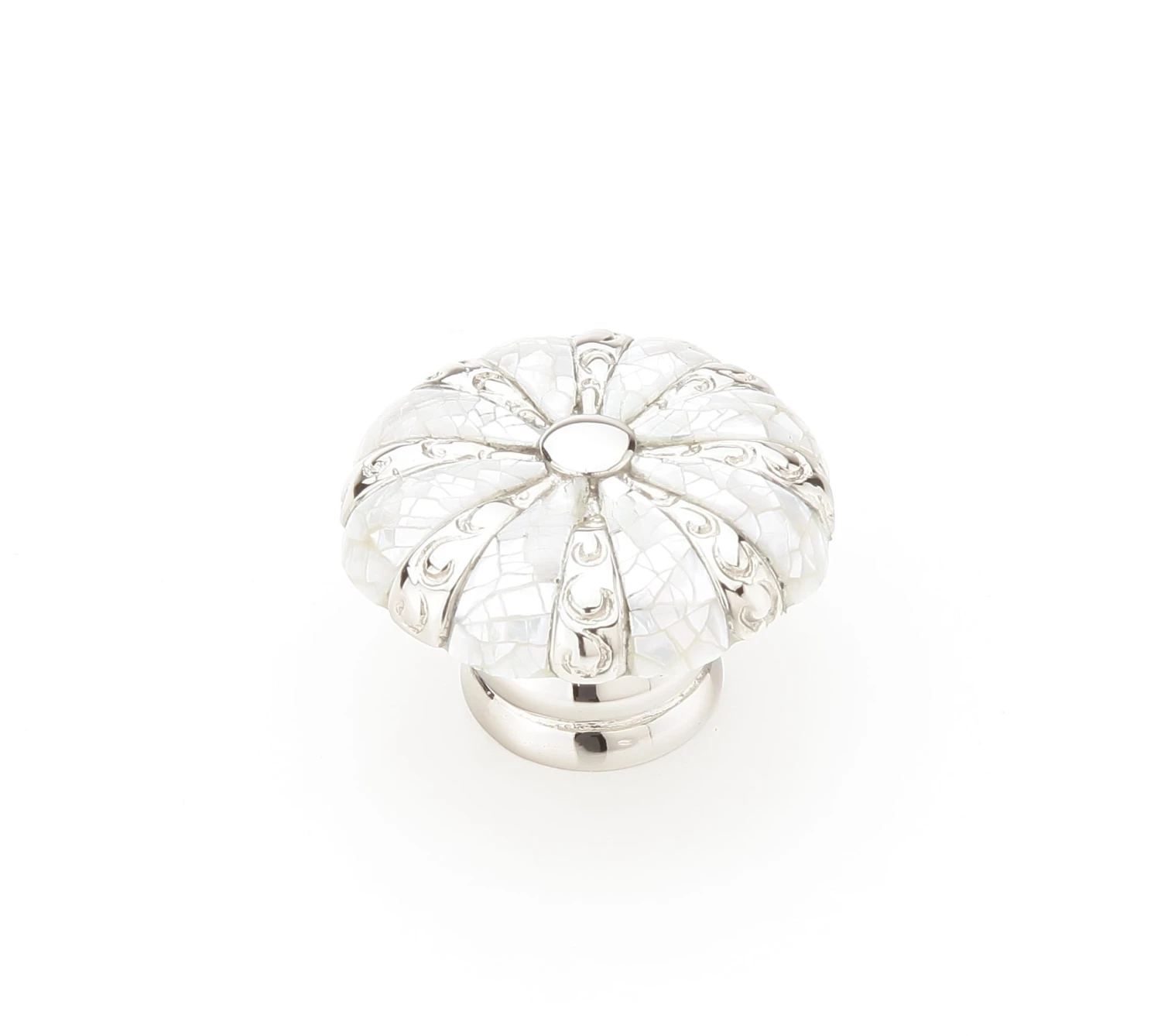 Schaub And Company Symphony 1-3/8" Designer Luxury Round Solid Brass Cabinet Knob With Shell Inlays Penshell 9 Schaub And Company Symphony 1-3/8" Designer Luxury Round Solid Brass Cabinet Knob With Shell Inlays Penshell - Image 7