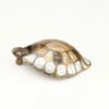 Schaub And Company Nature 3-1/2" Designer Turtle Solid Brass Cabinet Drop Pull With Shell Inlays Mother Of Pearl -Cabinet Hardware Store 864 MOP ED
