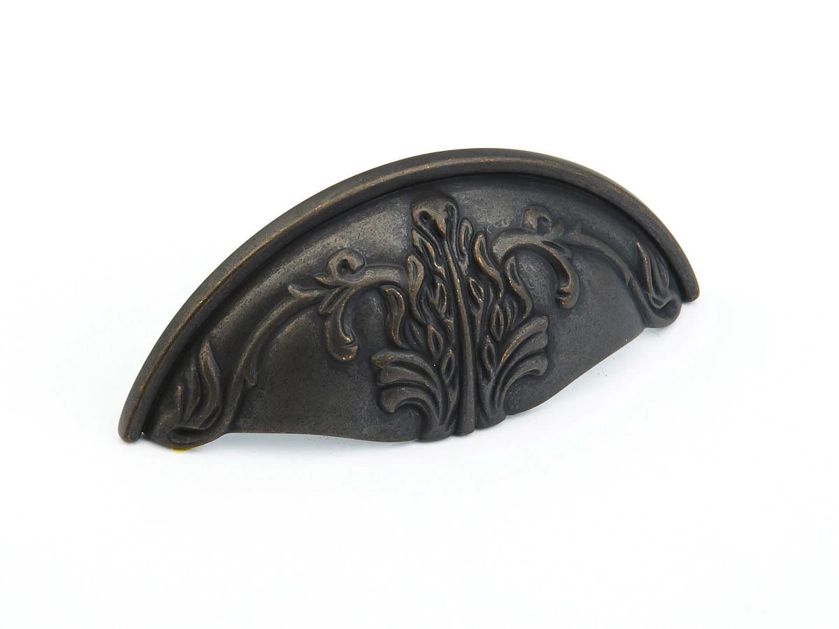 Schaub And Company Corinthian 3" Center To Center Traditional Ornate Solid Brass Cabinet Cup Pull / Drawer Cup Pull Redington Brass 5 Schaub And Company Corinthian 3" Center To Center Traditional Ornate Solid Brass Cabinet Cup Pull / Drawer Cup Pull Redington Brass - Image 3