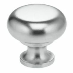 Omnia Classic & Modern 1-9/16 Inch Mushroom Cabinet Knob Vintage Iron -Cabinet Hardware Store 910040satin chrome