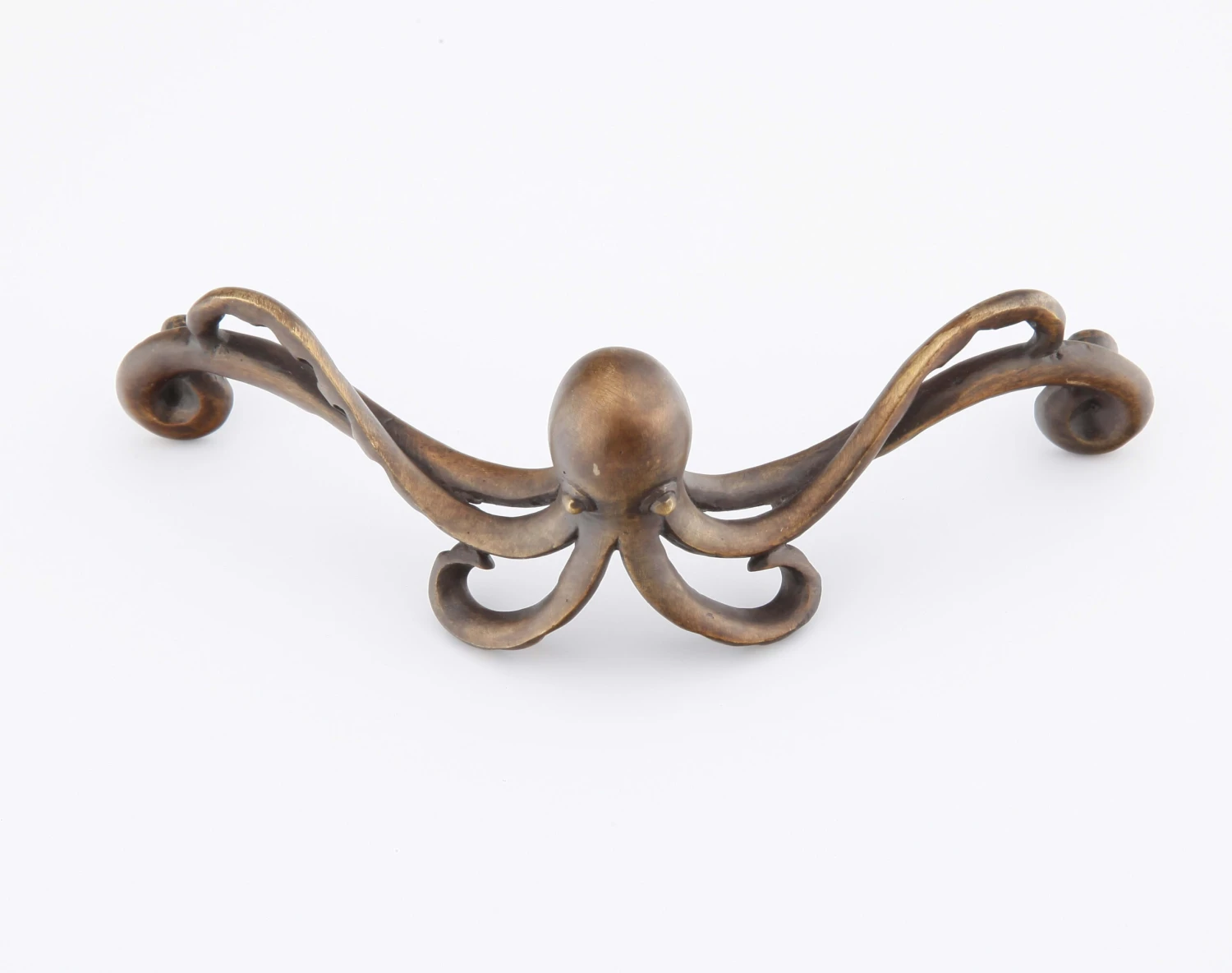 Schaub And Company Neptune 4-1/4" Center To Center Ocean Solid Brass Nautical Octopus Cabinet Handle Pull / Drawer Pull Estate Dover 3 Schaub And Company Neptune 4-1/4" Center To Center Ocean Solid Brass Nautical Octopus Cabinet Handle Pull / Drawer Pull Estate Dover