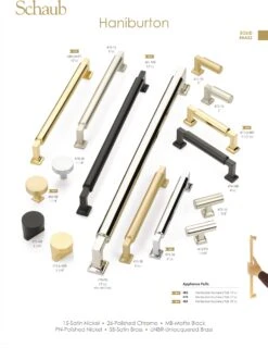 Schaub And Company Haniburton 1-1/4" Flat Disc Round Solid Brass Cabinet Knob / Drawer Knob With Square Base Satin Nickel -Cabinet Hardware Store Haniburton