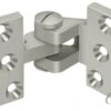 Deltana Solid Brass 3-3/4" X 2-1/2" Intermediate Pivot Hinge Satin Nickel -Cabinet Hardware Store SBIH2510U15