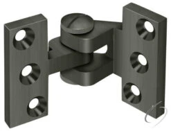 Deltana Solid Brass 3-3/4" X 2-1/2" Intermediate Pivot Hinge Satin Nickel -Cabinet Hardware Store SBIH2510U15A