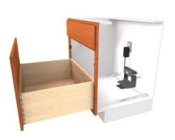 Blum SERVO-DRIVE Kit For Waste/Recycle Drawers With Tandem Or Movento Drawer Slides. Grey 10 Blum SERVO-DRIVE Kit For Waste/Recycle Drawers With Tandem Or Movento Drawer Slides. Grey -Cabinet Hardware Store Z10NA30UGUS installed 01