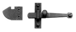 Acorn Manufacturing 4" Bar Latch Set With Rim Strike Black