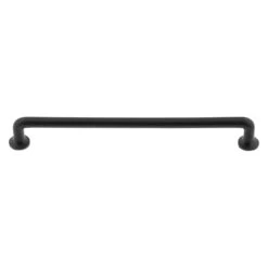 Ageless Iron Rustic Barn Style Black Cast Iron 8" Center To Center Cabinet Handle / Drawer Pull / Sliding Door Handle Black Iron