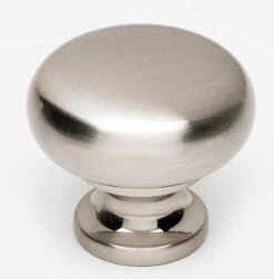 Alno Knobs 1-1/4" Smooth Round Solid Brass Mushroom Cabinet Knob / Drawer Knob Bronze -Cabinet Hardware Store alno a1134 sn 23