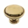 Alno Knobs 1-1/4" Rustic Round Lipped Solid Brass Mushroom Cabinet Knob / Drawer Knob Polished Antique 1 Alno Knobs 1-1/4" Rustic Round Lipped Solid Brass Mushroom Cabinet Knob / Drawer Knob Polished Antique -Cabinet Hardware Store alno a1145 pa