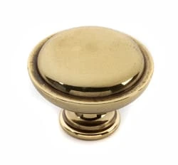Alno Knobs 1-1/4" Rustic Round Lipped Solid Brass Mushroom Cabinet Knob / Drawer Knob Polished Antique 3 Alno Knobs 1-1/4" Rustic Round Lipped Solid Brass Mushroom Cabinet Knob / Drawer Knob Polished Antique