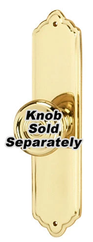 Alno Traditional 4 Inch Long Cabinet Knob Backplate Polished Brass