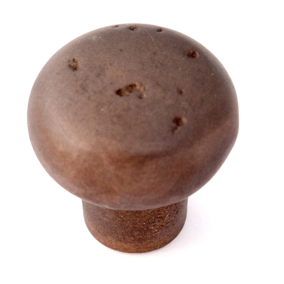 Alno Sierra 1-1/4" Round Distressed Rustic Mushroom Solid Bronze Cabinet Knob / Drawer Knob Dark Bronze 3 Alno Sierra 1-1/4" Round Distressed Rustic Mushroom Solid Bronze Cabinet Knob / Drawer Knob Dark Bronze