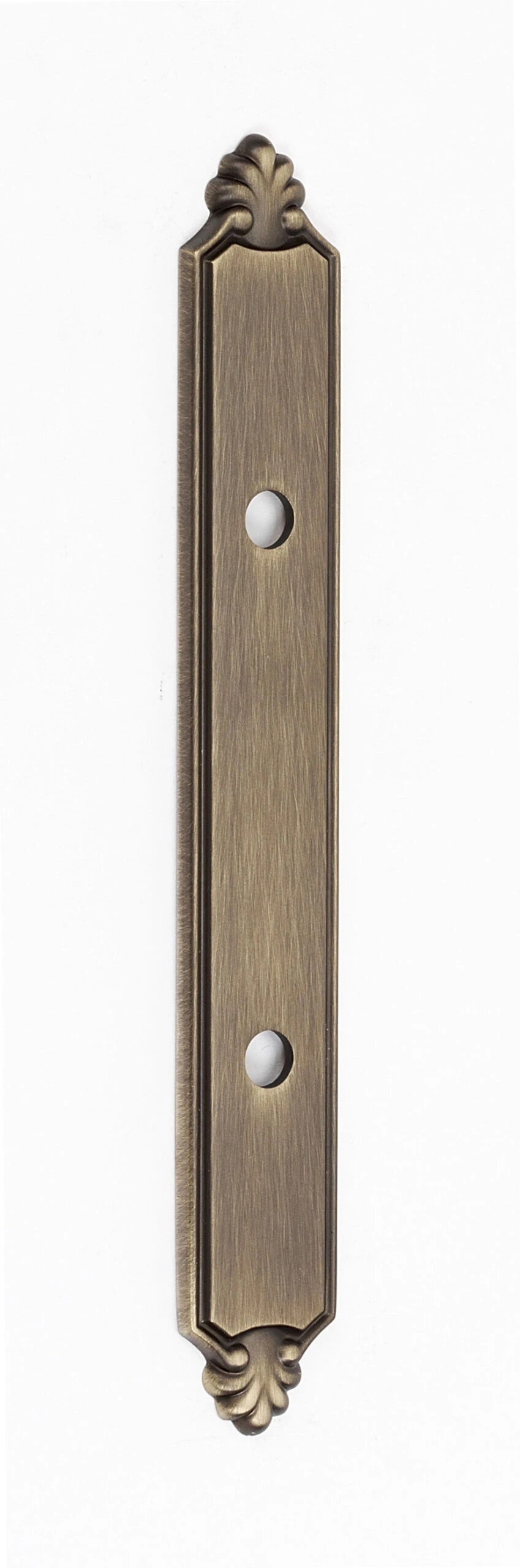 Alno Bella 3 Inch Center To Center Cabinet Pull Backplate Polished Antique 5 Alno Bella 3 Inch Center To Center Cabinet Pull Backplate Polished Antique - Image 3