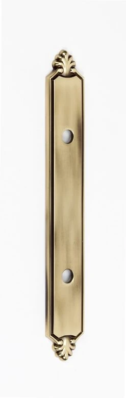 Alno Bella 3-1/2 Inch Center To Center Cabinet Pull Backplate Polished Brass 11 Alno Bella 3-1/2 Inch Center To Center Cabinet Pull Backplate Polished Brass -Cabinet Hardware Store alno a1458 35 pa