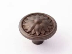 Alno Fiore 1-1/2 Inch Mushroom Cabinet Knob Chocolate Bronze