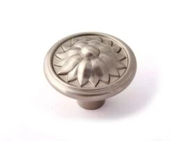 Alno Fiore 1-1/2 Inch Mushroom Cabinet Knob Barcelona -Cabinet Hardware Store alno a1472 sn