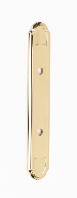 Alno Classic Traditional 3 Inch Center To Center Cabinet Pull Backplate Satin Nickel -Cabinet Hardware Store alno a1568 3 pb