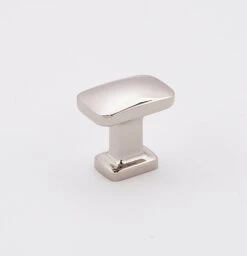 Alno Cloud 1" Solid Brass Modern Convex Rectangle "T" Cabinet Knob / Drawer Knob Polished Brass -Cabinet Hardware Store alno a252 1 pn 8272363