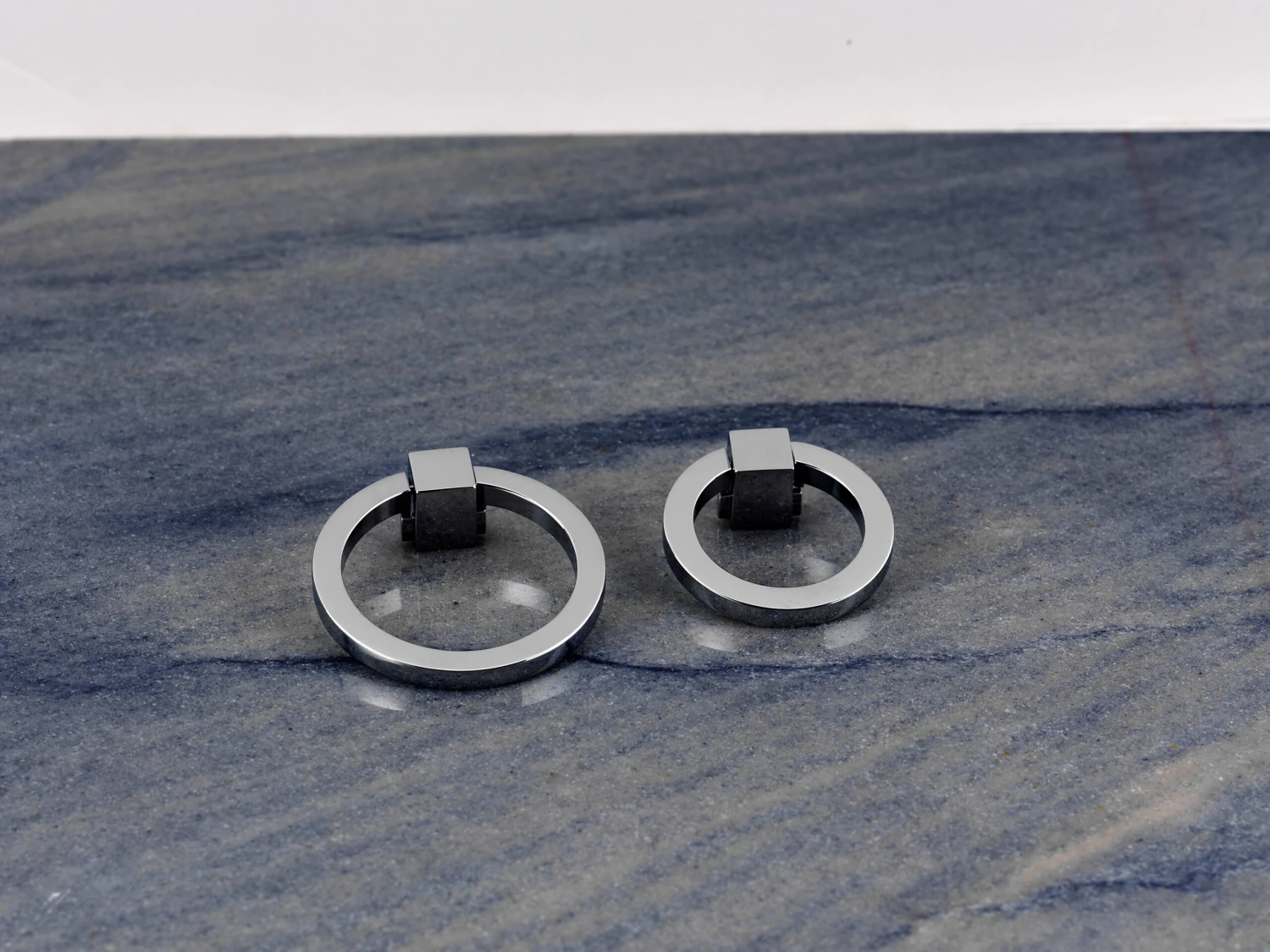 Alno Convertibles 2-1/2" Flat Round Cabinet Ring Pull - RING ONLY - No Mount Polished Nickel 4 Alno Convertibles 2-1/2" Flat Round Cabinet Ring Pull - RING ONLY - No Mount Polished Nickel - Image 2