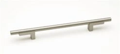 Alno Vita Bella 6" Center To Center Modern Smooth Bar Cabinet Pull With "L" Posts Matte Nickel / Matte Black 11 Alno Vita Bella 6" Center To Center Modern Smooth Bar Cabinet Pull With "L" Posts Matte Nickel / Matte Black -Cabinet Hardware Store alno a2803 6 mn 6924402