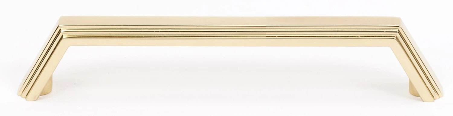 Alno Nicole 4" Center To Center Modern Angled Ridged Cabinet Handle / Drawer Pull Satin Nickel 9 Alno Nicole 4" Center To Center Modern Angled Ridged Cabinet Handle / Drawer Pull Satin Nickel - Image 7