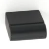 Alno Vogue 1" Modern Rectangular Solid Brass Cabinet Knob / Drawer Knob Matte Black -Cabinet Hardware Store alno a430 mb 1376154