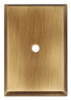 Alno Traditional 1-7/8" Long Escutcheon Backplate For Cabinet Knob Unlacquered Brass -Cabinet Hardware Store alno a610 14 aem