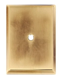 Alno Traditional 1-7/8" Long Escutcheon Backplate For Cabinet Knob Unlacquered Brass -Cabinet Hardware Store alno a610 14 pa