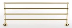 Alno Royale 26"W Solid Brass Wall Mounted Towel Rack With 4 Towel Bars Chocolate Bronze -Cabinet Hardware Store alno a6626 24 pb nl 5095941