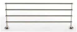 Alno Royale 26"W Solid Brass Wall Mounted Towel Rack With 4 Towel Bars Chocolate Bronze -Cabinet Hardware Store alno a6626 24 pn 6462518