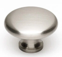 Alno Rope 1-1/2 Inch Mushroom Cabinet Knob Satin Nickel
