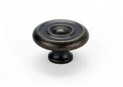 Alno Rope 1-1/2 Inch Mushroom Cabinet Knob Polished Antique -Cabinet Hardware Store alno a817 38 barc 5095941