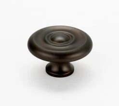 Alno Rope 1-1/2 Inch Mushroom Cabinet Knob Polished Antique -Cabinet Hardware Store alno a817 38 chbrz