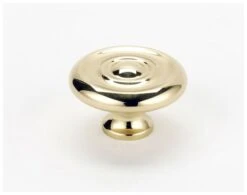 Alno Rope 1-1/2 Inch Mushroom Cabinet Knob Polished Antique -Cabinet Hardware Store alno a817 38 pb 5095941