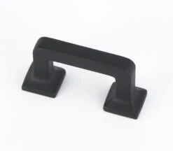 Alno Millennium 1-1/2" Center To Center Modern Cabinet Handle Drawer Pull Matte Black