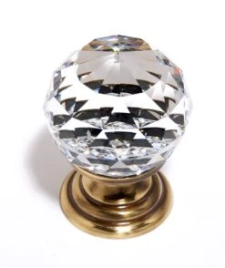 Alno Faceted 1-1/4 Inch Round Crystal Ball Luxury Cabinet Knob Gold 11 Alno Faceted 1-1/4 Inch Round Crystal Ball Luxury Cabinet Knob Gold -Cabinet Hardware Store alno c210 clr pa 462
