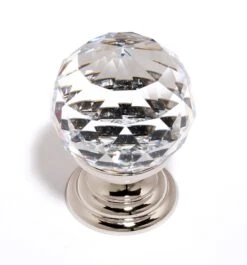 Alno Faceted 1-1/4 Inch Round Crystal Ball Luxury Cabinet Knob Gold 14 Alno Faceted 1-1/4 Inch Round Crystal Ball Luxury Cabinet Knob Gold -Cabinet Hardware Store alno c210 clr pn 465