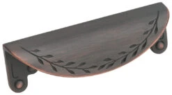 Amerock Nature's Splendor 3 Inch Center To Center Finger Cabinet Pull - 25 Pack Weathered Nickel -Cabinet Hardware Store amerock bp1582orb 25pack 8857233