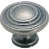 Amerock Inspirations 1-5/16 Inch Diameter Mushroom Cabinet Knob - Package Of 25 Weathered Nickel -Cabinet Hardware Store amerock bp1586wn 25pack 8857233