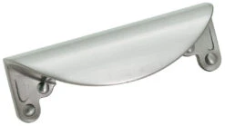 Amerock Inspirations 3 Inch Center To Center Finger Cabinet Pull - 10 Pack Satin Nickel