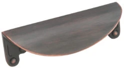 Amerock Inspirations 3 Inch Center To Center Finger Cabinet Pull - 10 Pack Satin Nickel -Cabinet Hardware Store amerock bp1592orb 10pack 8857233